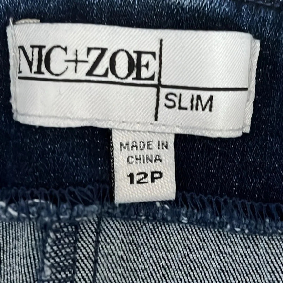 Nic + Zoe Seams All Day Slim Jeans in Atlas - Size 12P - Picture 6 of 8